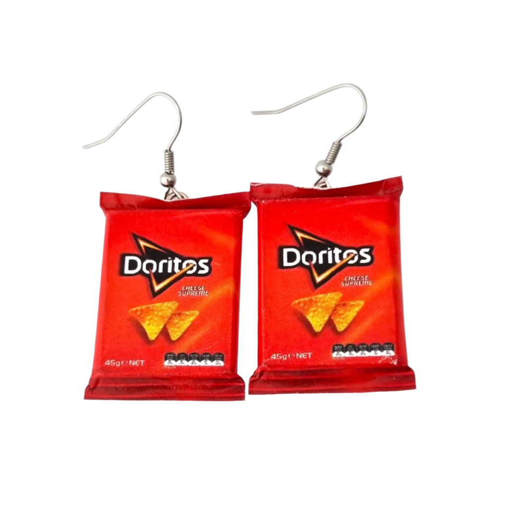 Doritos Cheese Supreme earrings