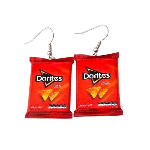 Doritos Cheese Supreme earrings