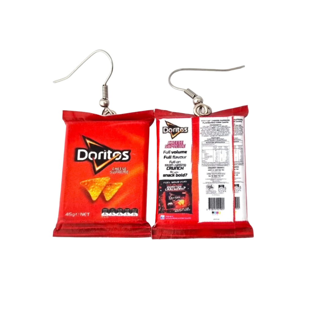 Doritos Cheese Supreme earrings