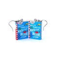 One Fish Two Fish Red Fish Blue Fish book earrings