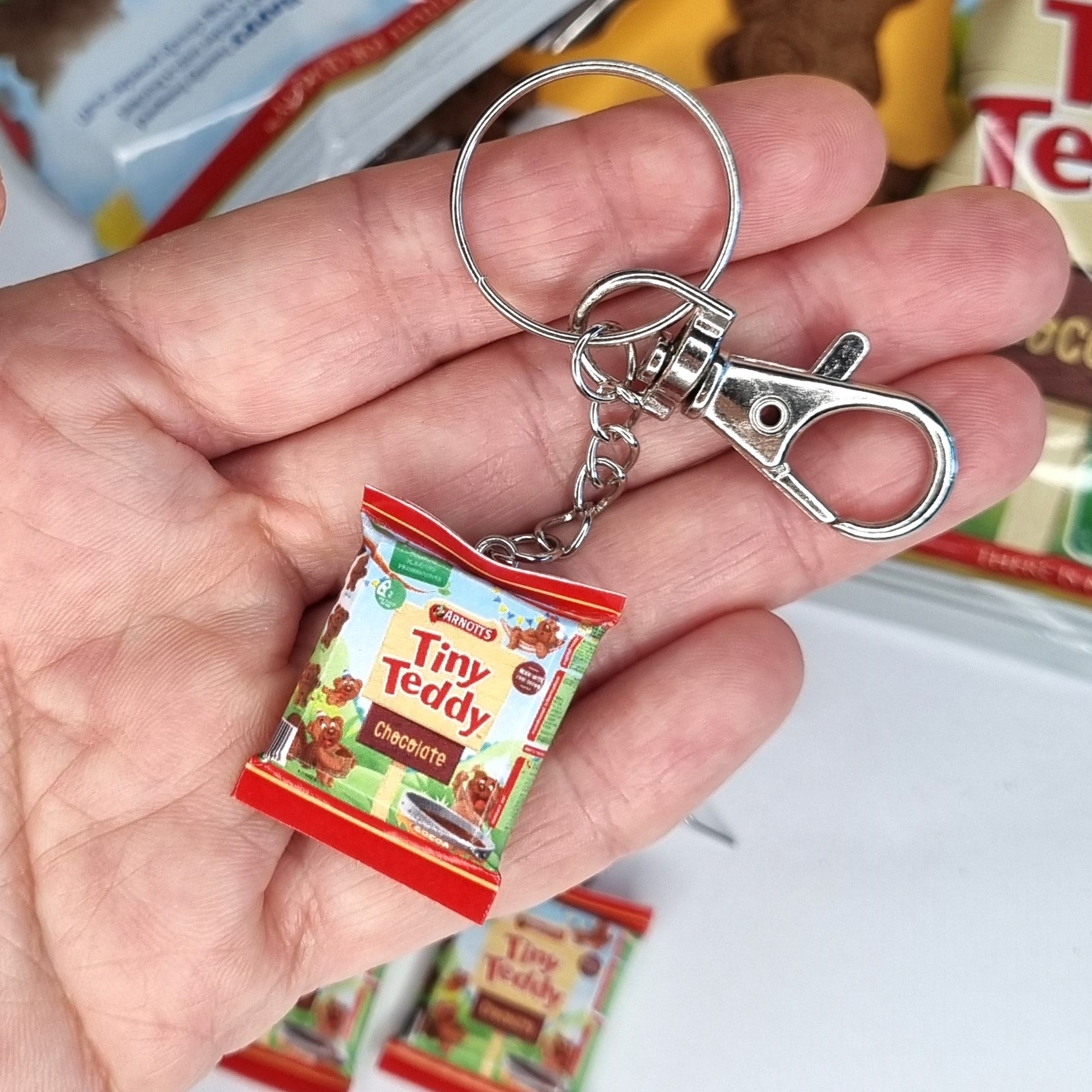 Tiny Teddy keyring