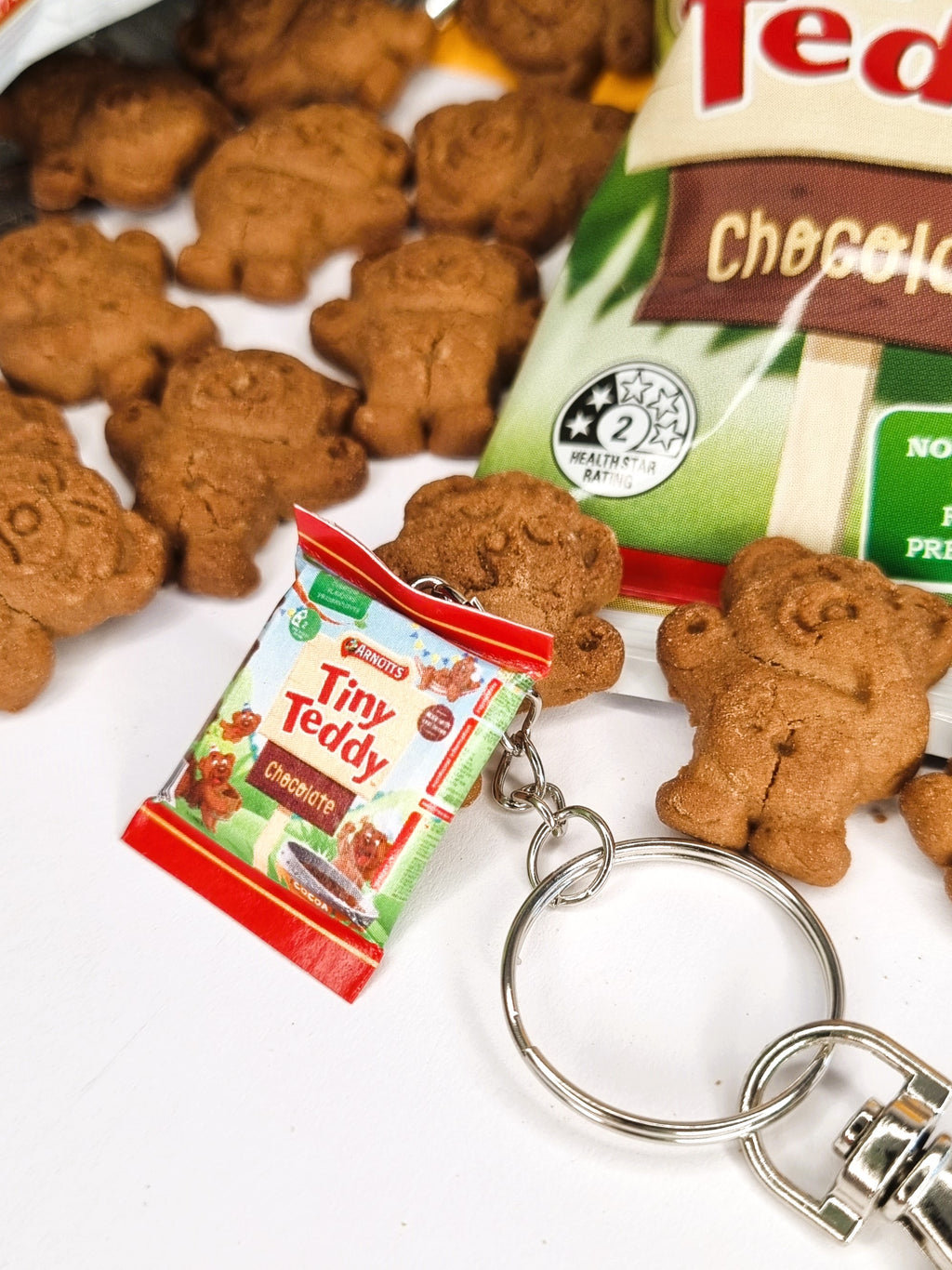 Tiny Teddy keyring