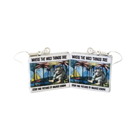 Where the Wild Things Are book earrings