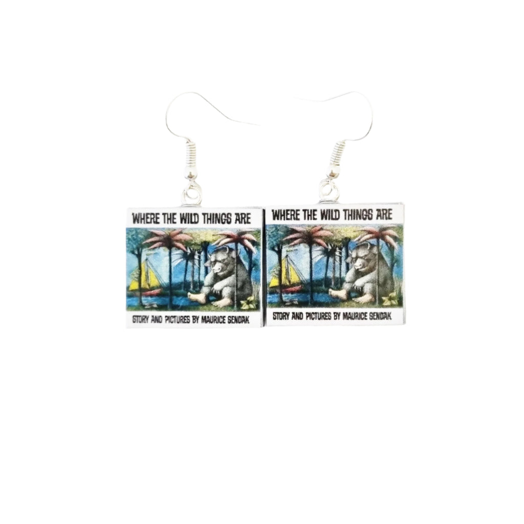 Where the Wild Things Are book earrings