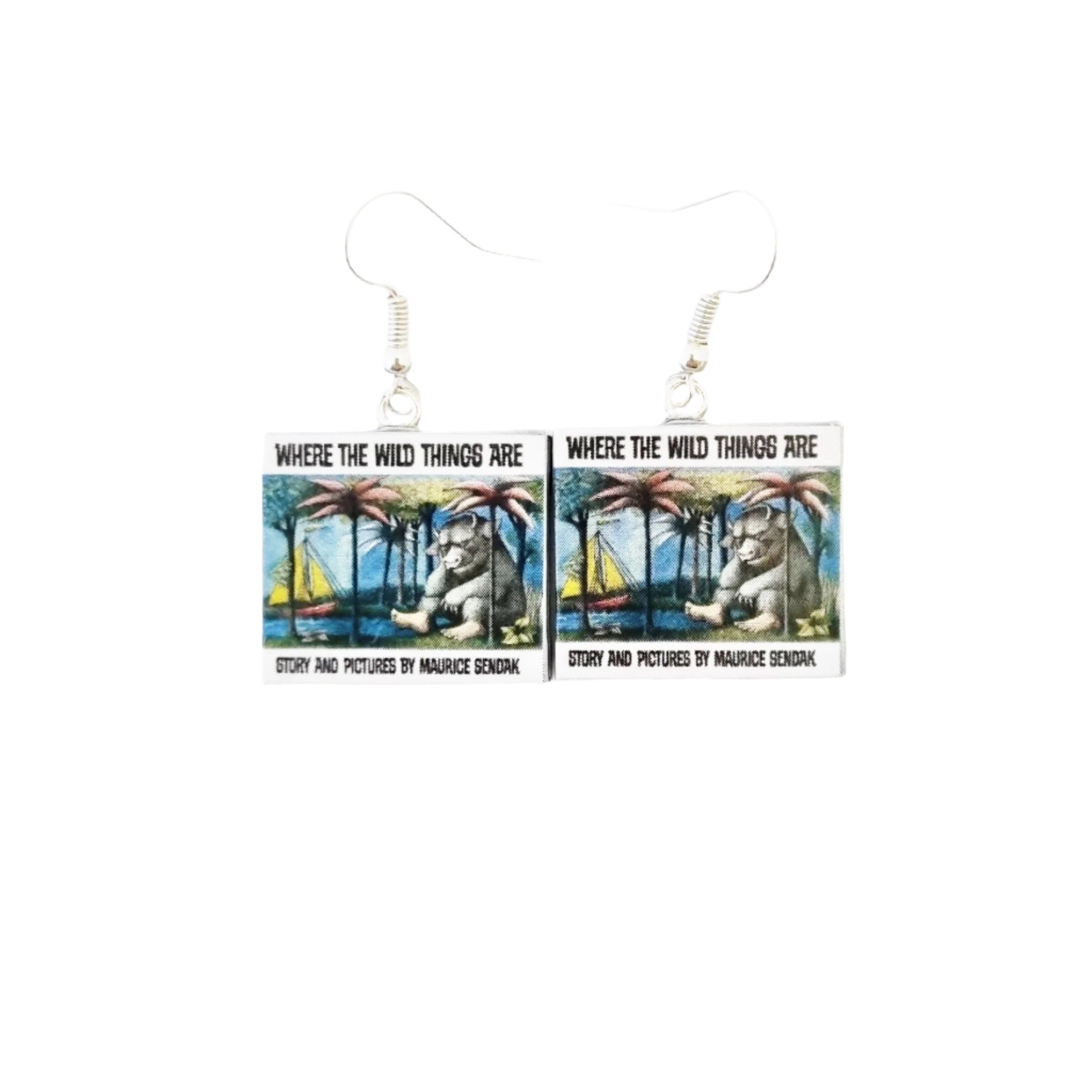 Where the Wild Things Are book earrings