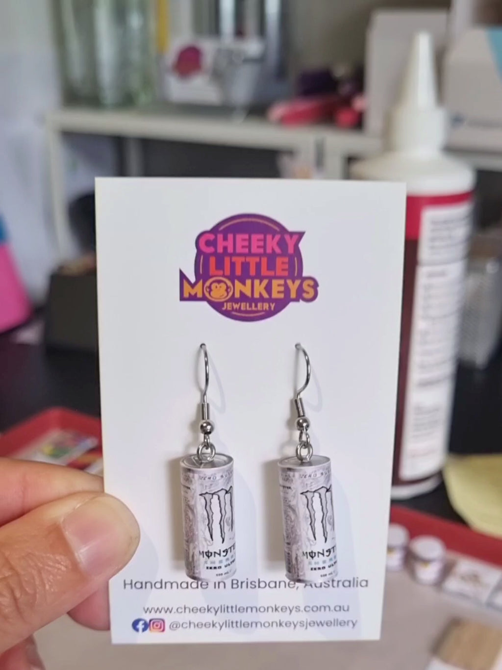 Monster earrings