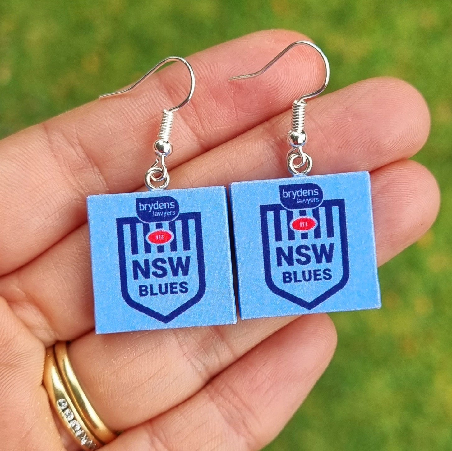 NRL State of Origin earrings
