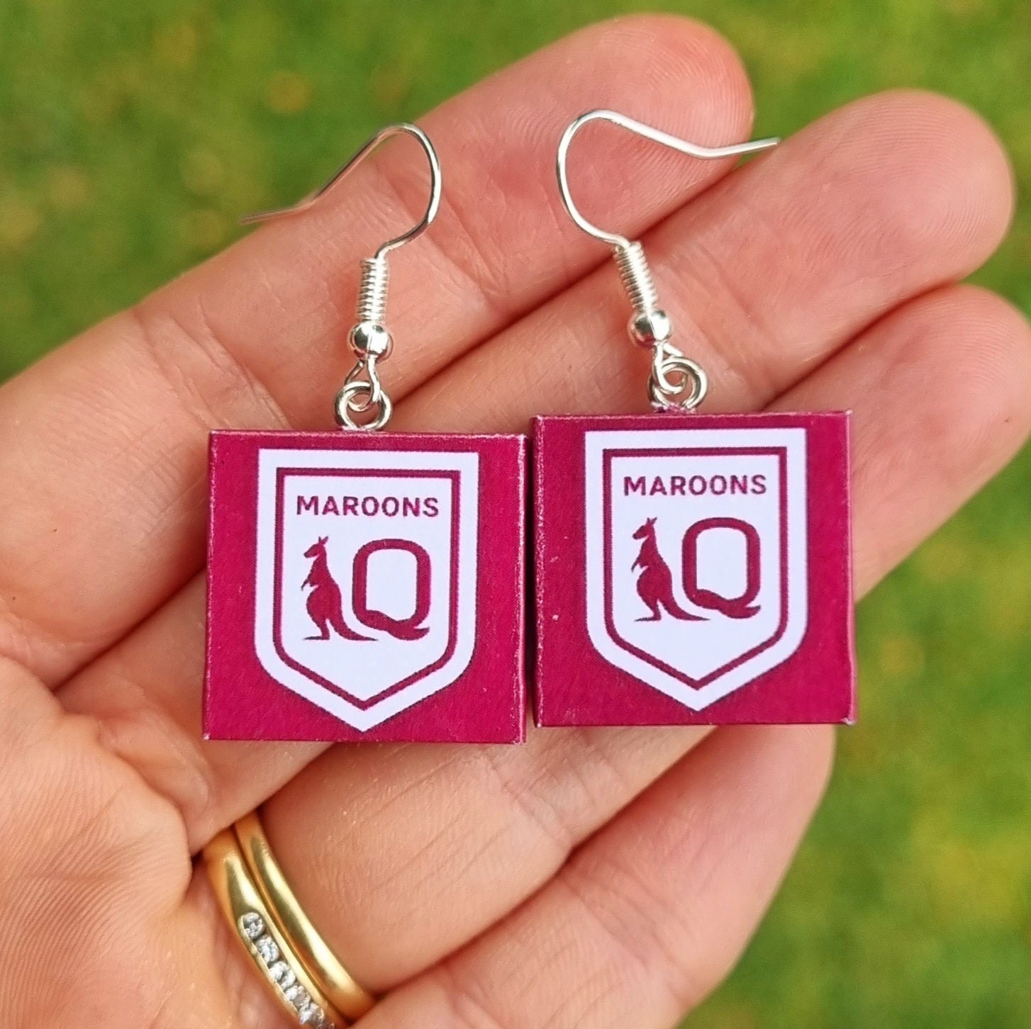NRL State of Origin earrings
