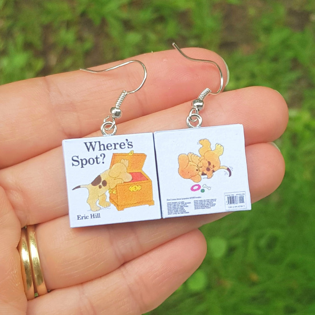 Where's Spot book earrings
