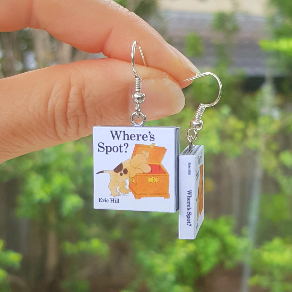 Where's Spot book earrings