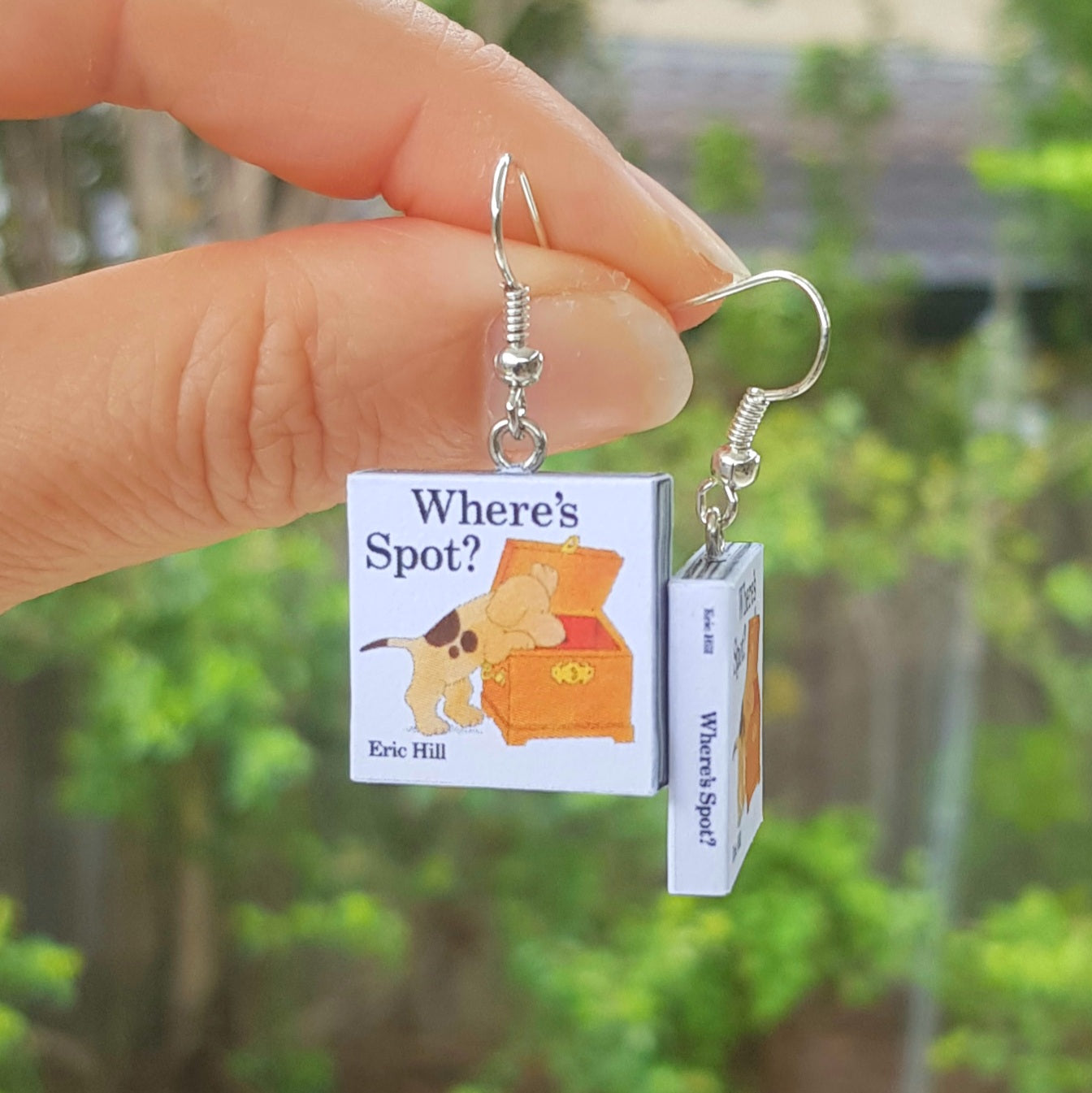 Where's Spot book earrings