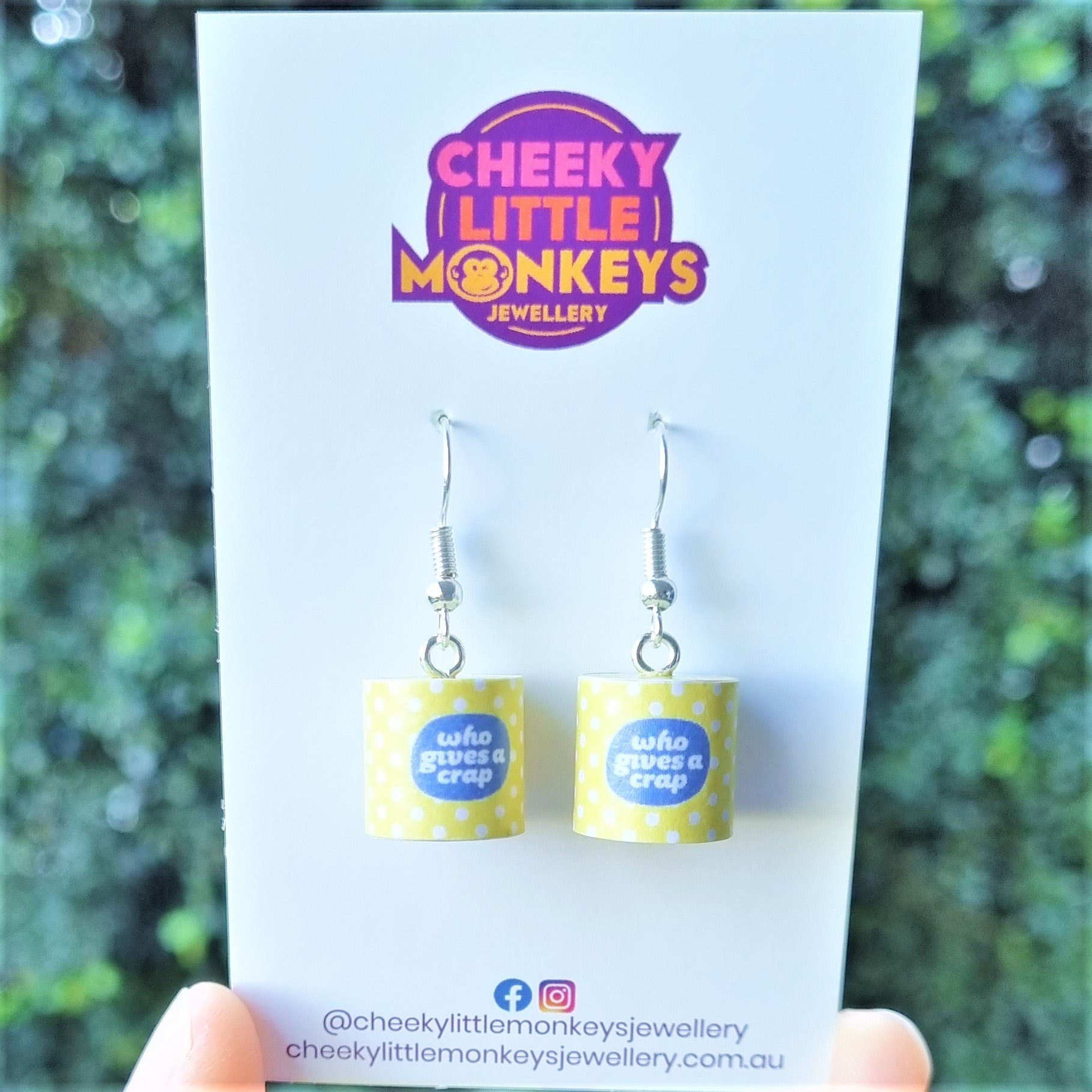 Who Gives a Crap earrings (2 colours)