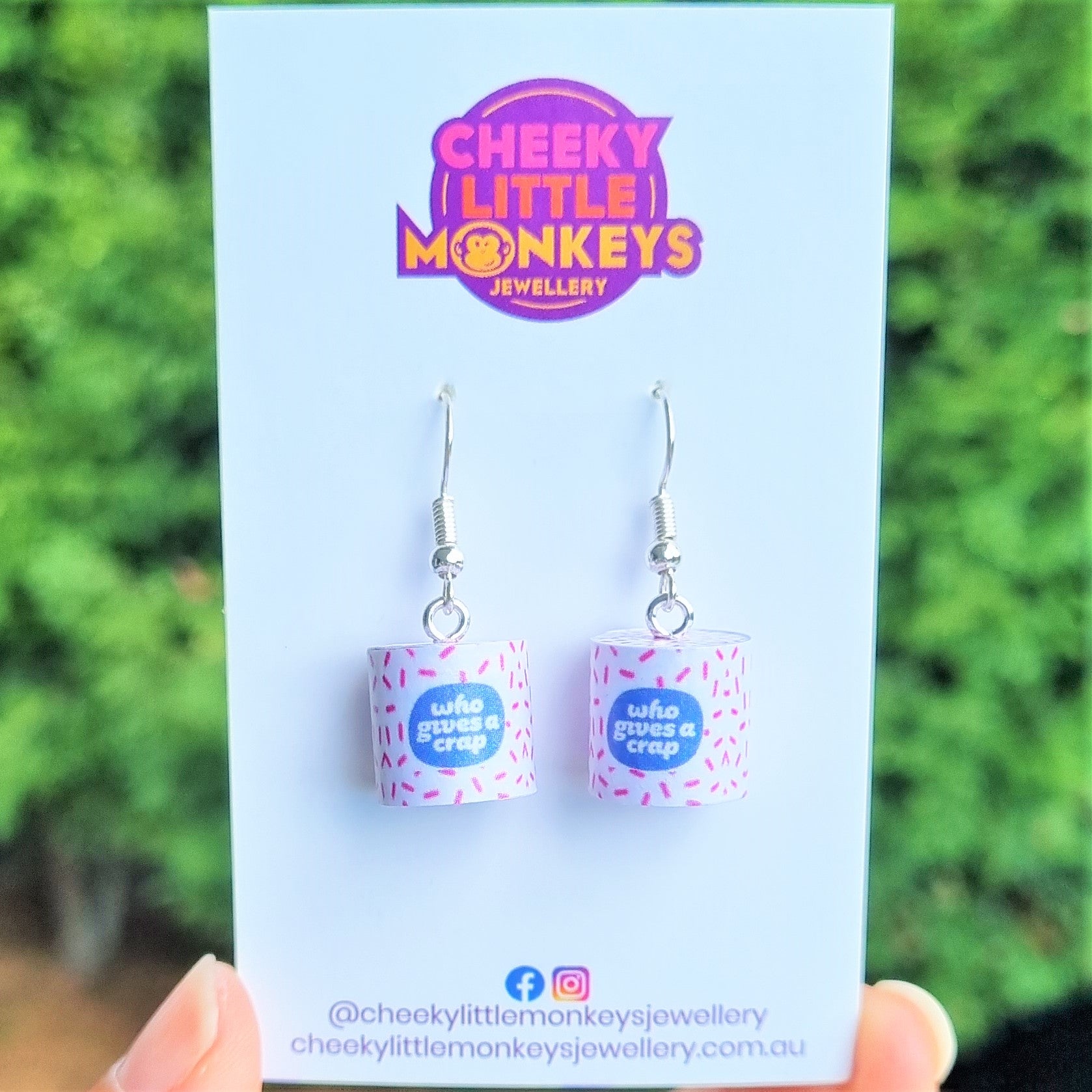 Who Gives a Crap earrings (2 colours)
