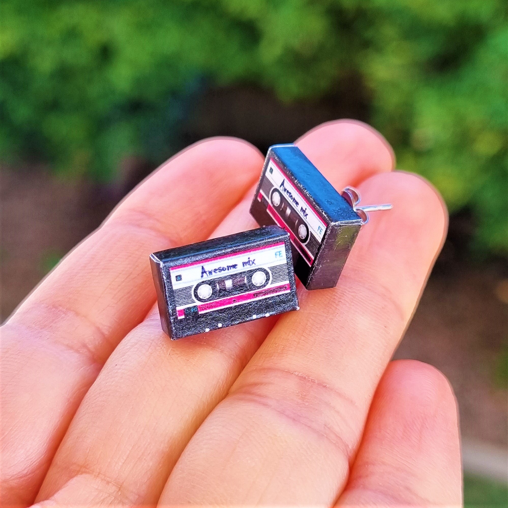 Mix Tape earrings (studs) - 4 styles available