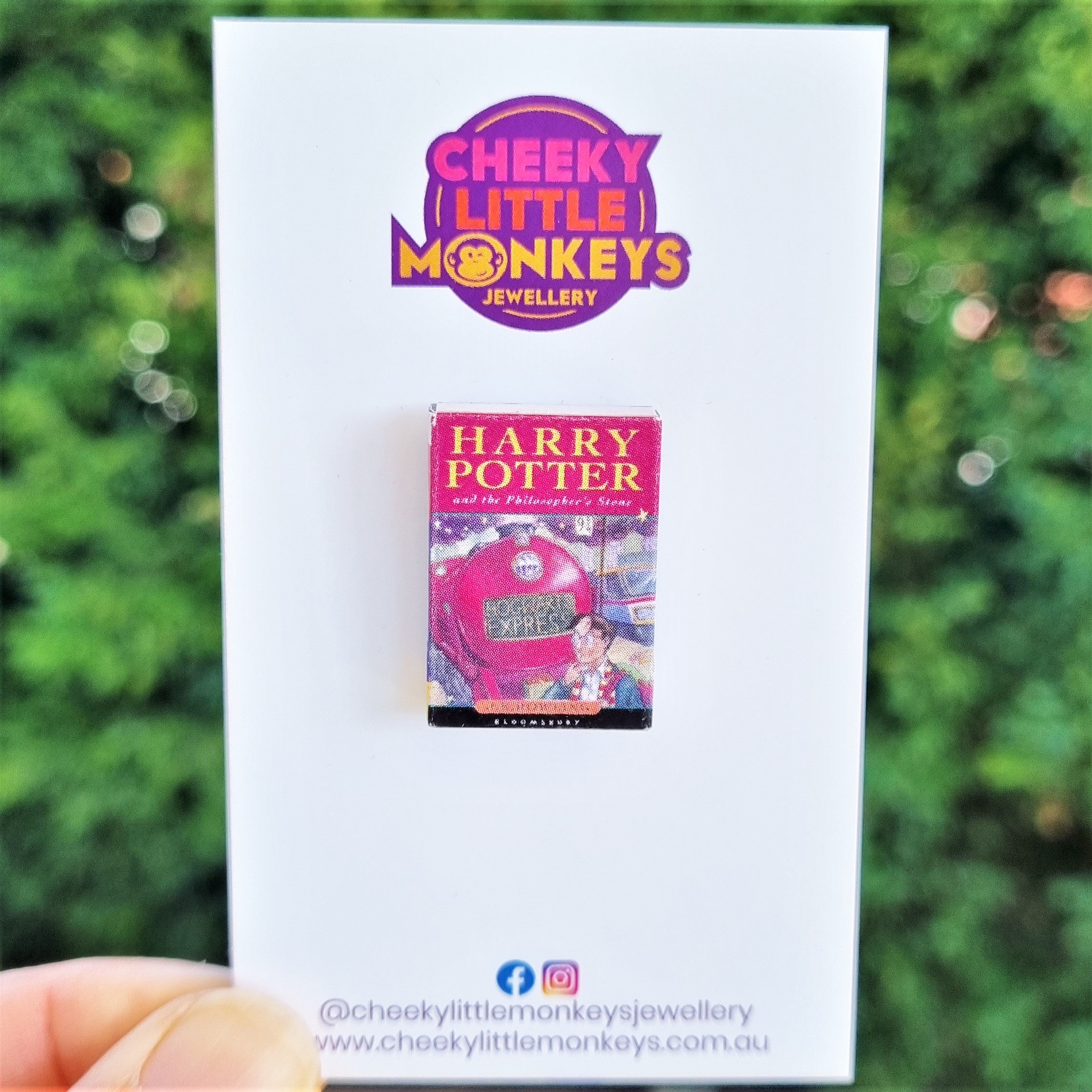 Harry Potter book brooch