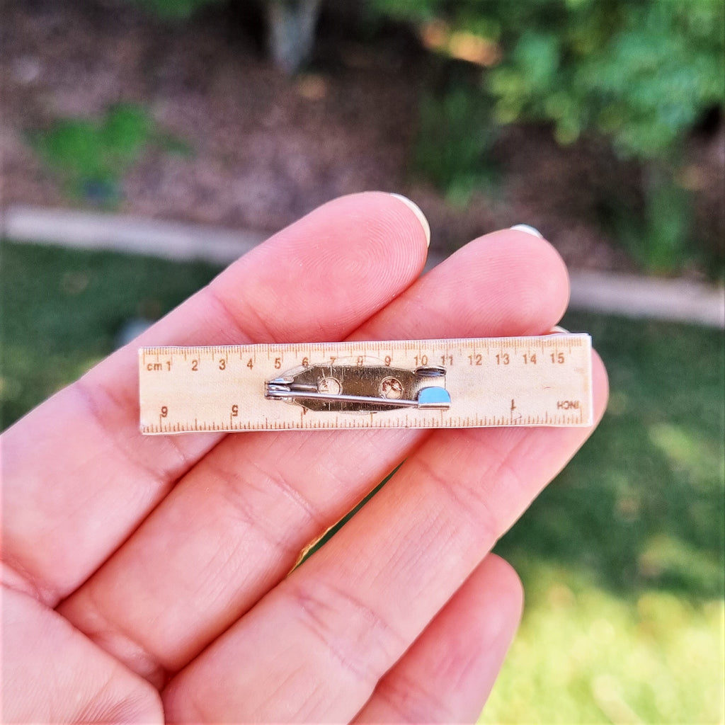 'You Rule' Ruler brooch