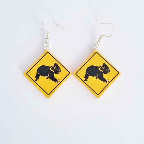 "Only in Australia" Roadsigns earrings