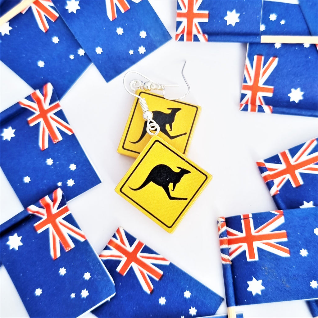 "Only in Australia" Roadsigns earrings