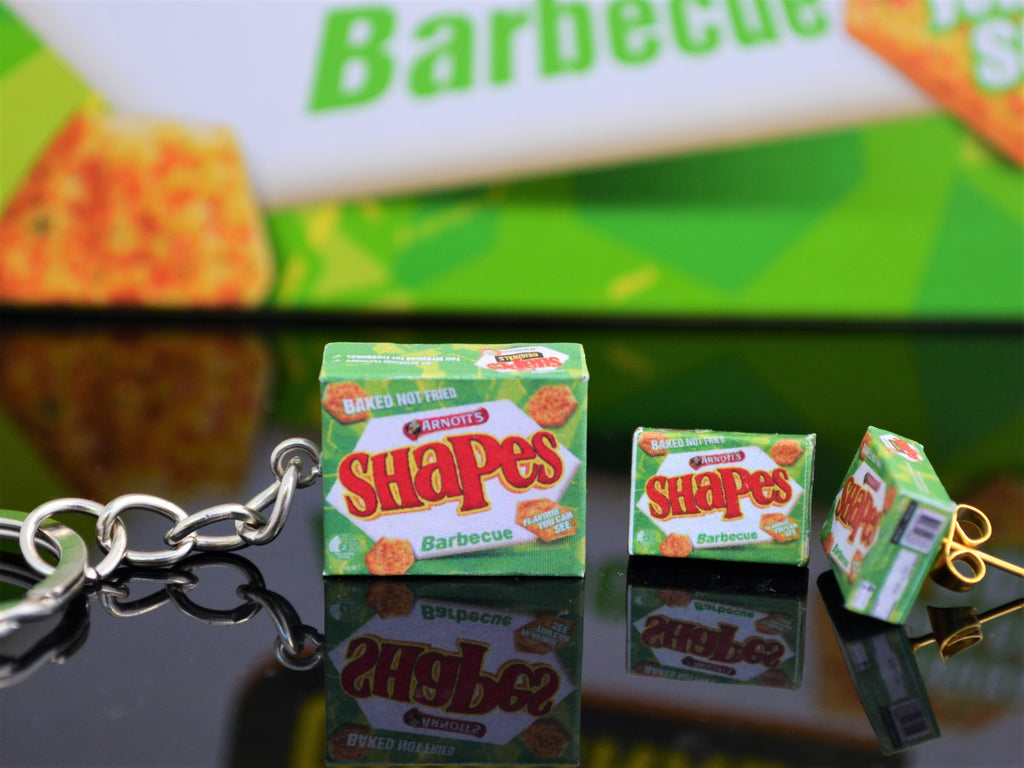BBQ Shapes keyring