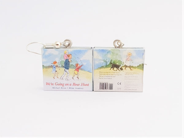 We're Going on a Bear Hunt book earrings