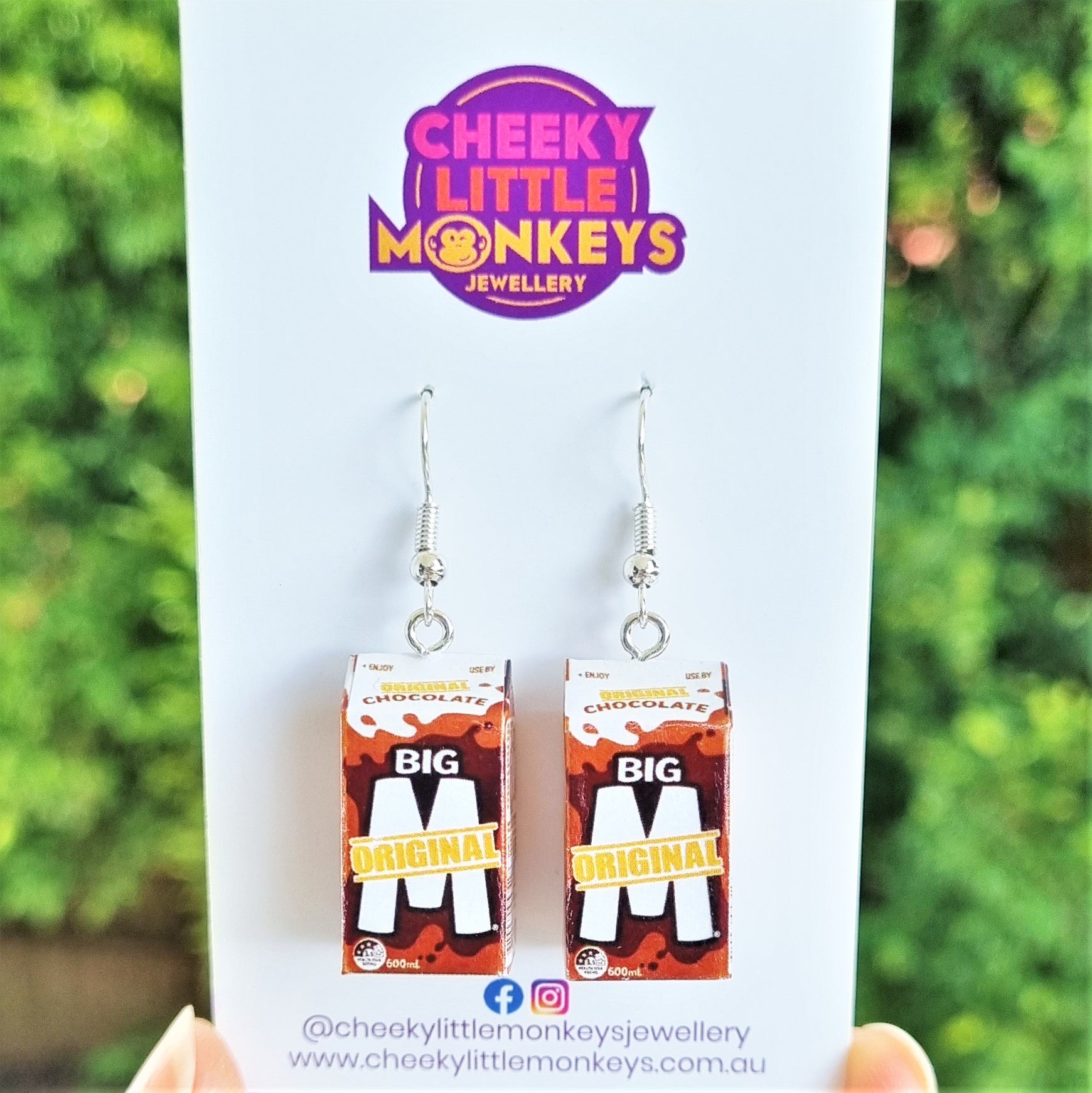 Big M earrings