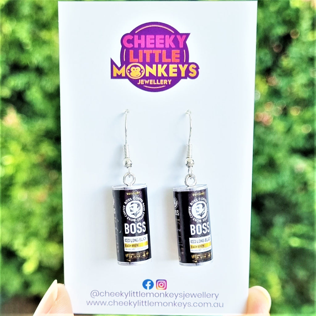 Boss Coffee earrings