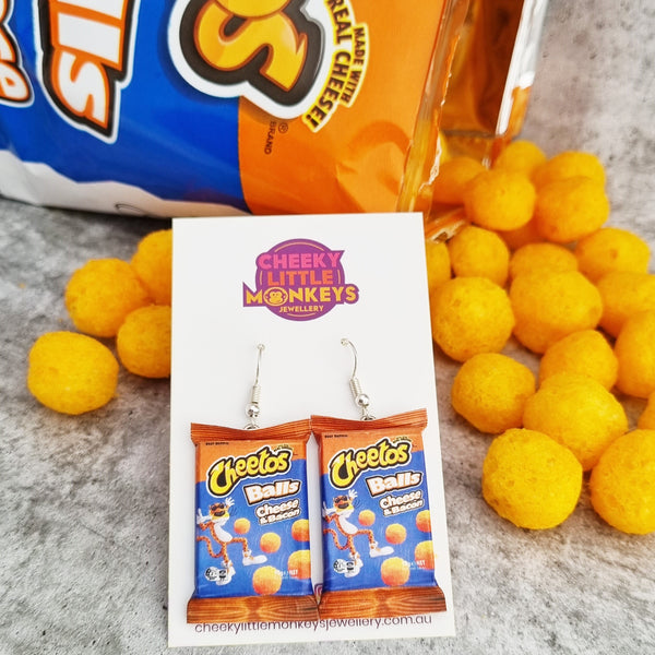 Cheetos earrings