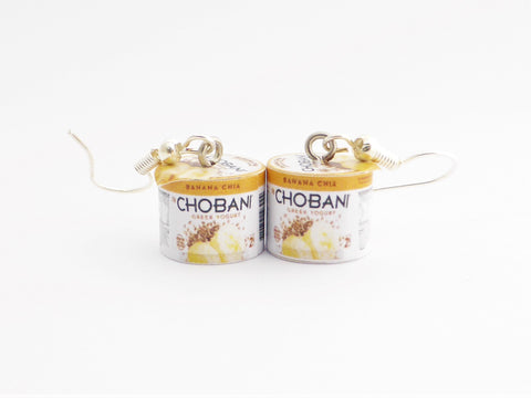 Chobani Yoghurt earrings