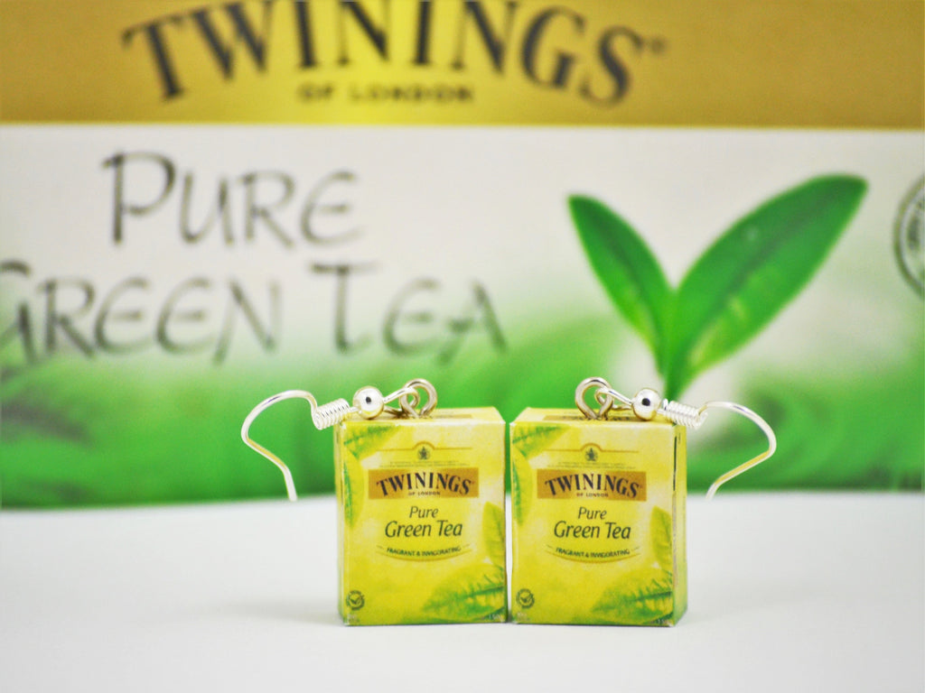 Twinings Green Tea earrings