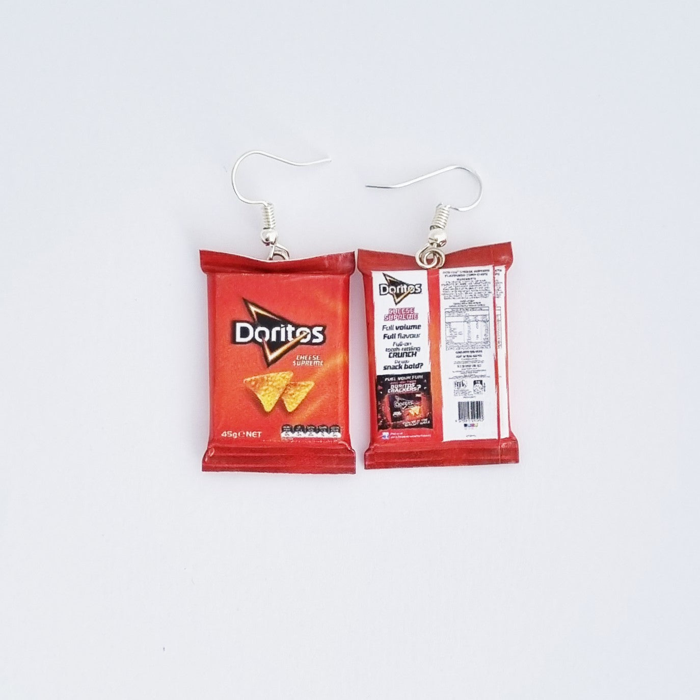 Doritos Cheese Supreme earrings