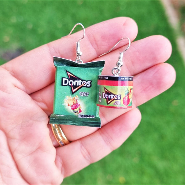 Doritos and Salsa earrings
