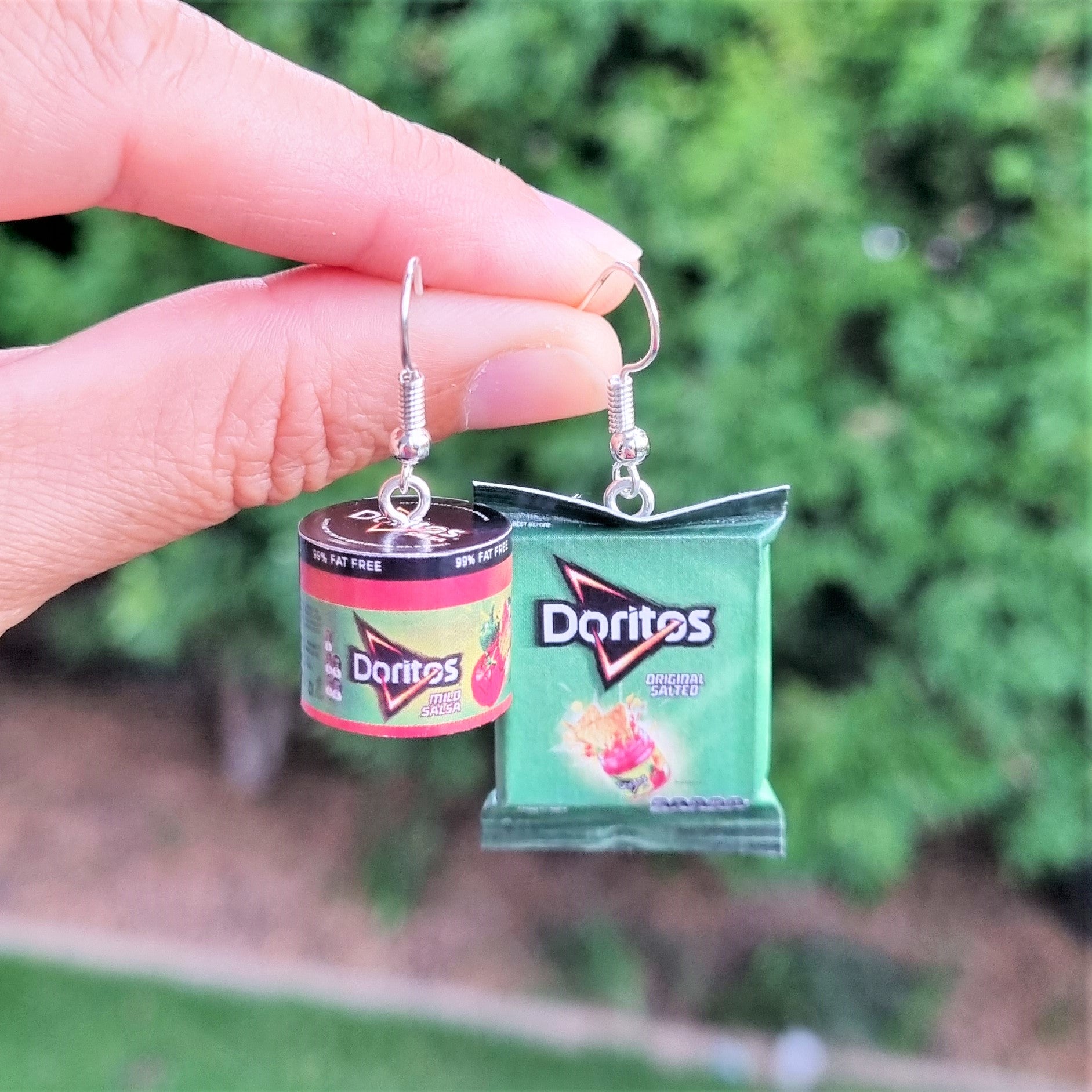 Doritos and Salsa earrings