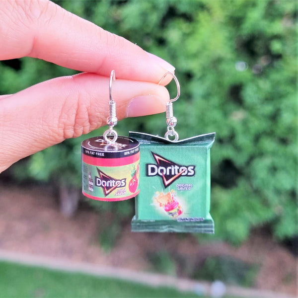 Doritos and Salsa earrings