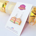 Gingerbread House earrings
