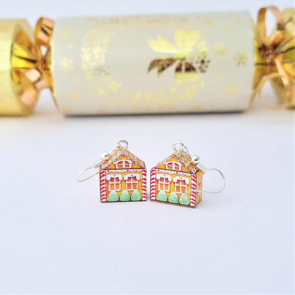Gingerbread House earrings