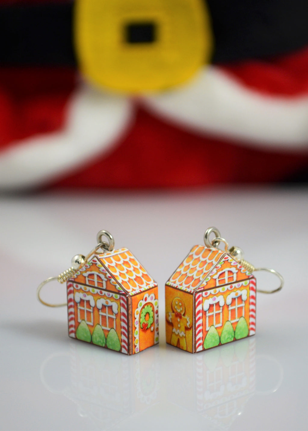Gingerbread House earrings