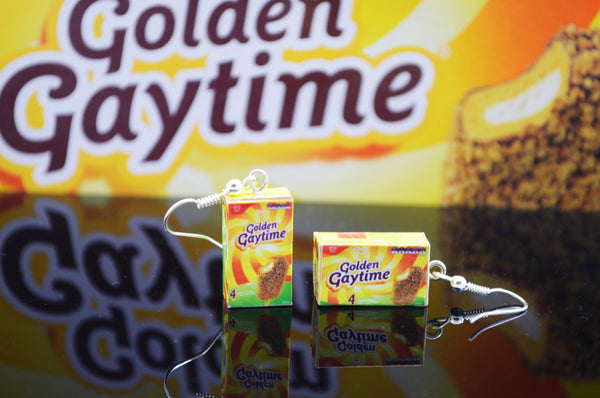 Golden Gaytime earrings
