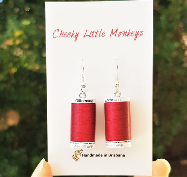Gütermann Thread earrings (2 colours)