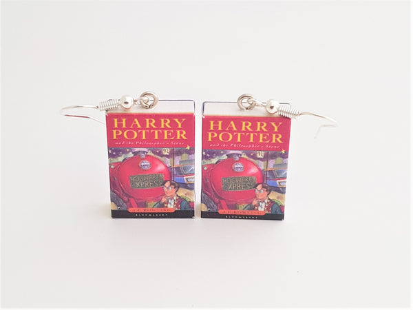 Harry Potter & the Philosopher's Stone book earrings