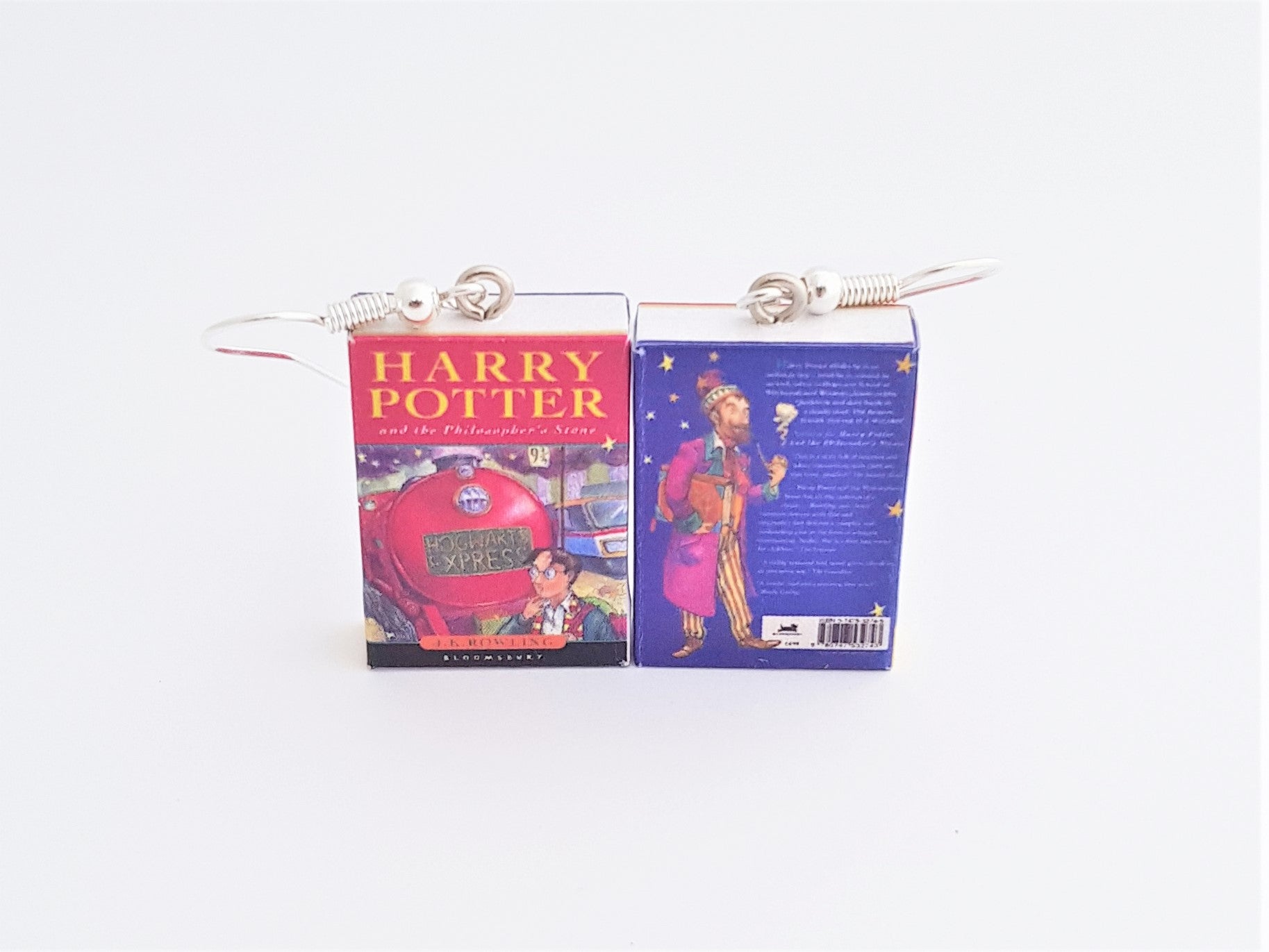Harry Potter & the Philosopher's Stone book earrings