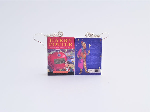 Harry Potter & the Philosopher's Stone book earrings