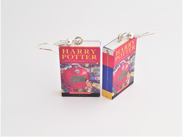 Harry Potter & the Philosopher's Stone book earrings