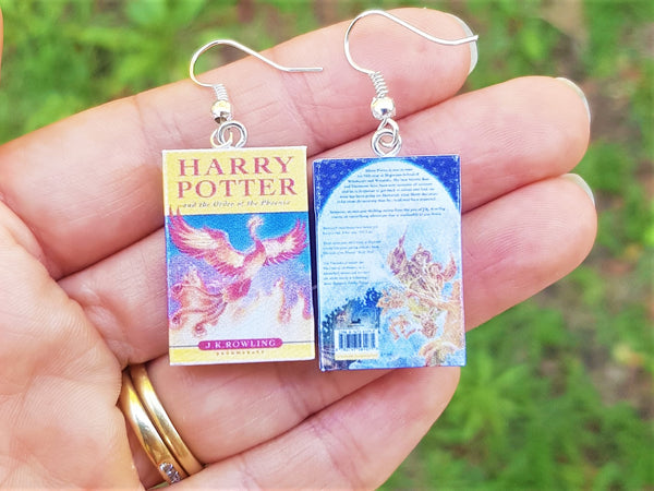Harry Potter & the Order of the Phoenix book earrings