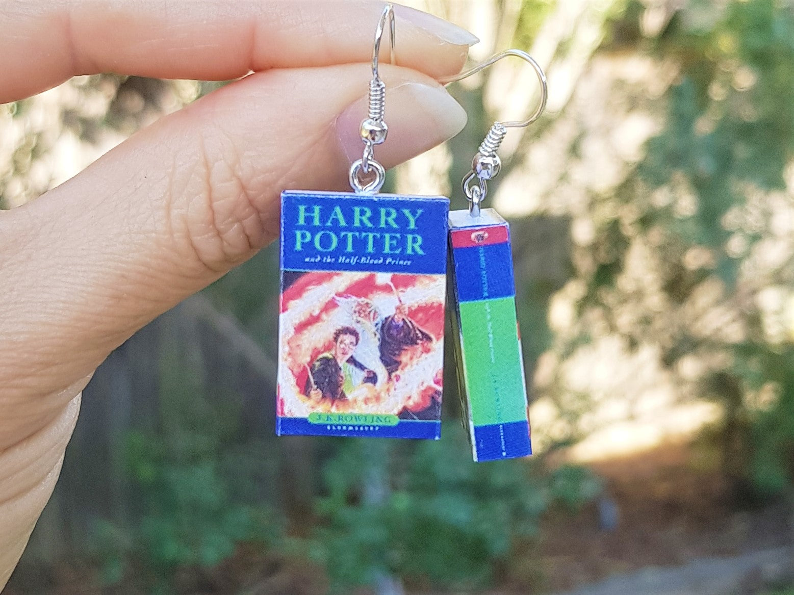 Harry Potter & the Half Blood Prince book earrings