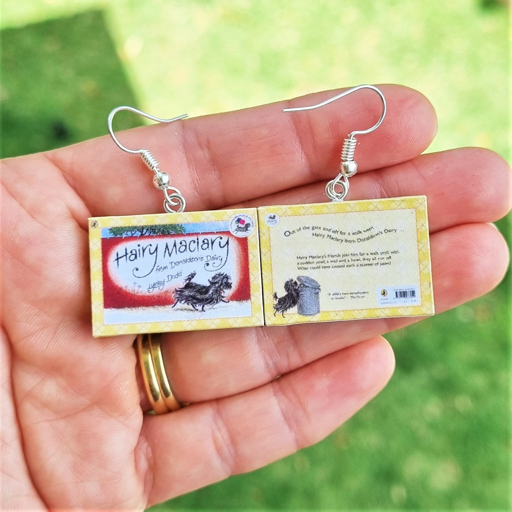 Hairy Maclary book earrings