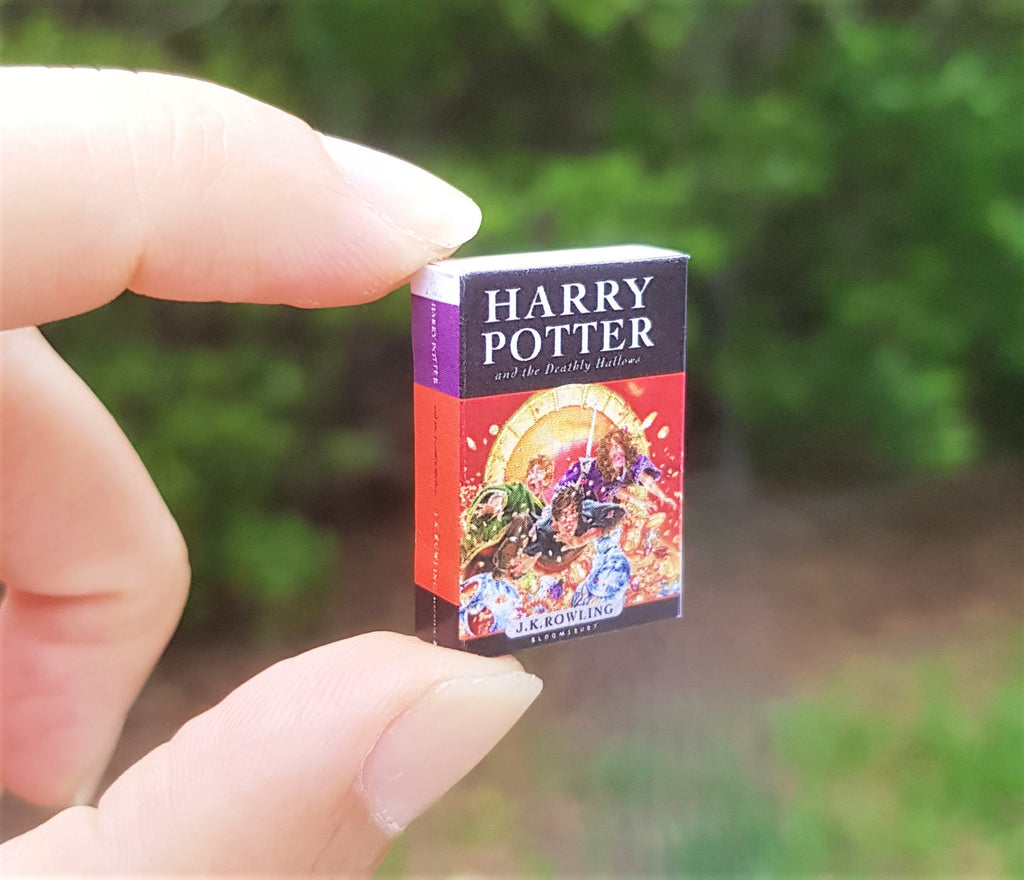 Harry Potter & the Deathly Hallows book earrings