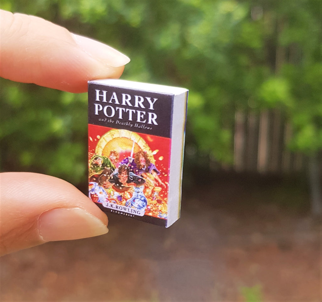 Harry Potter & the Deathly Hallows book earrings