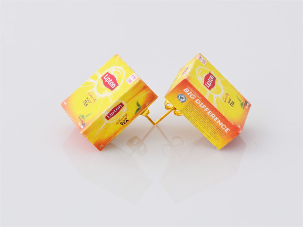 Lipton Tea earrings