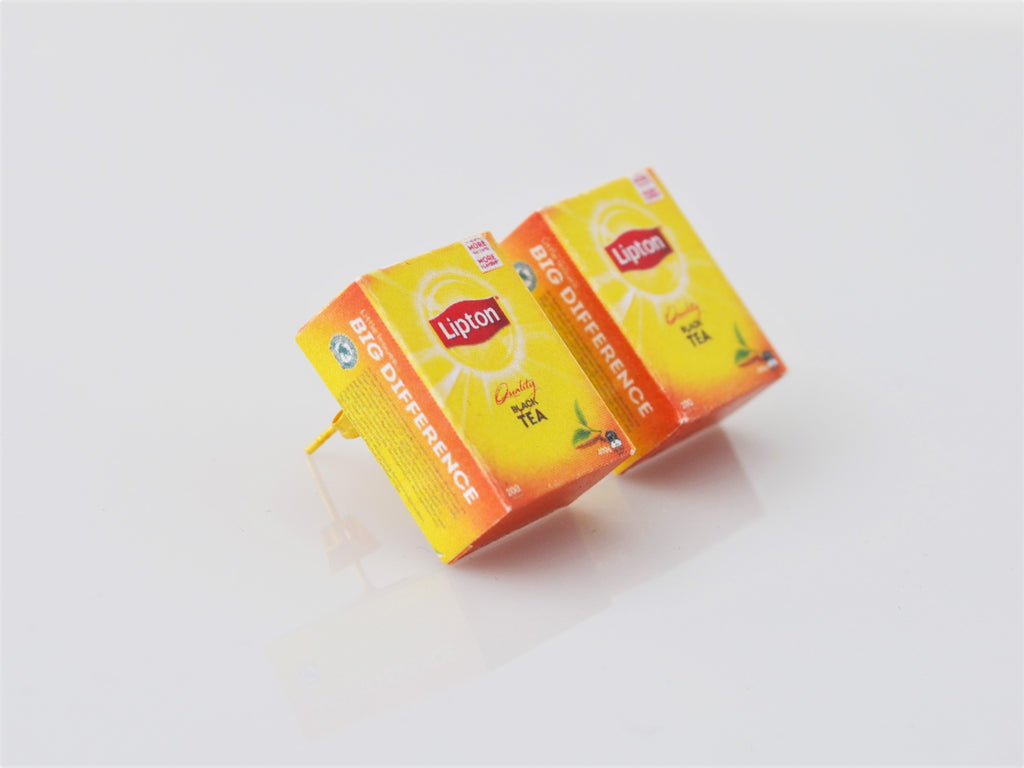 Lipton Tea earrings