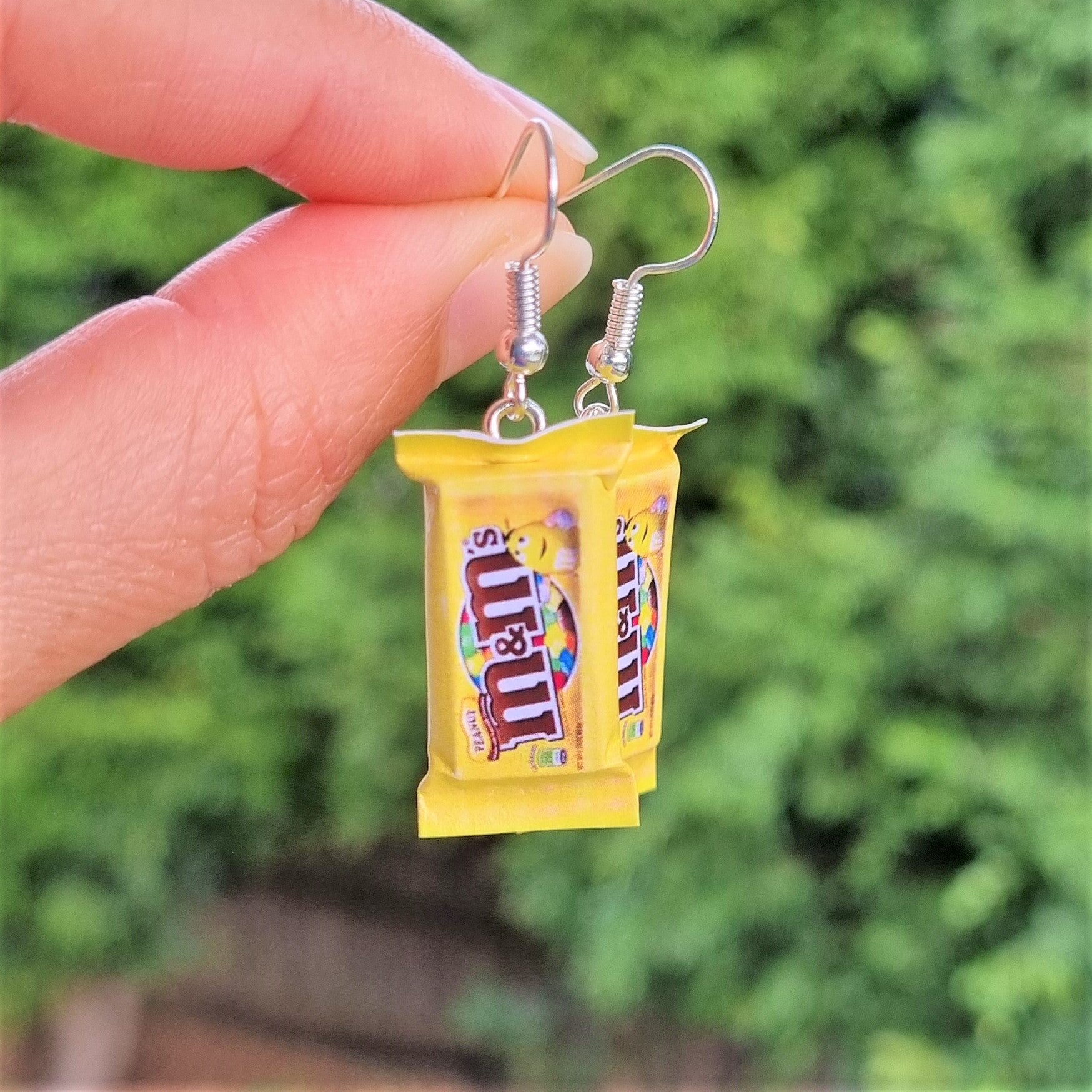 M&M's Peanut earrings